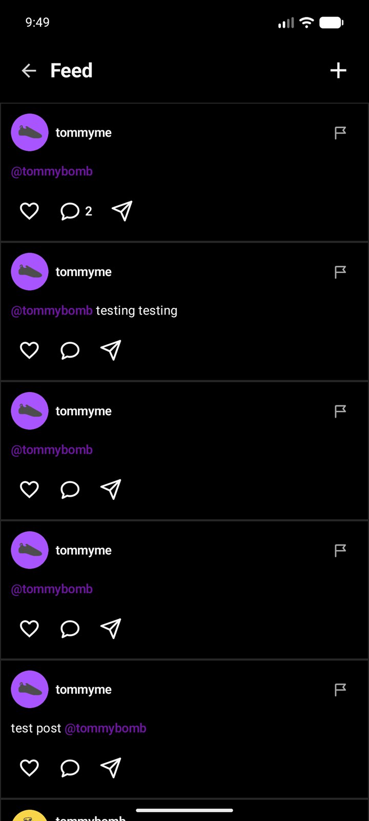 The My Climbing Guide community feed showing climber posts and route activity